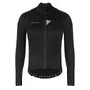 Santic Men's Winter Fleece-Lined Long Sleeve Cycling Jacket (Black, Size L)