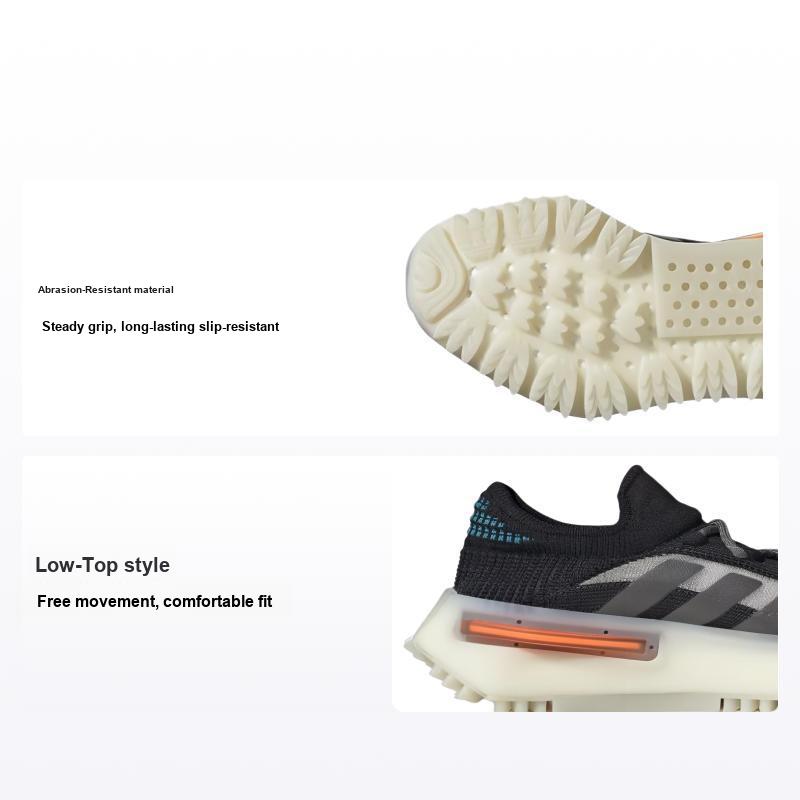 adidas NMD_S1 J Black Teal Orange Kids Sneakers Core-Black Grey-Five Off-White GW2186