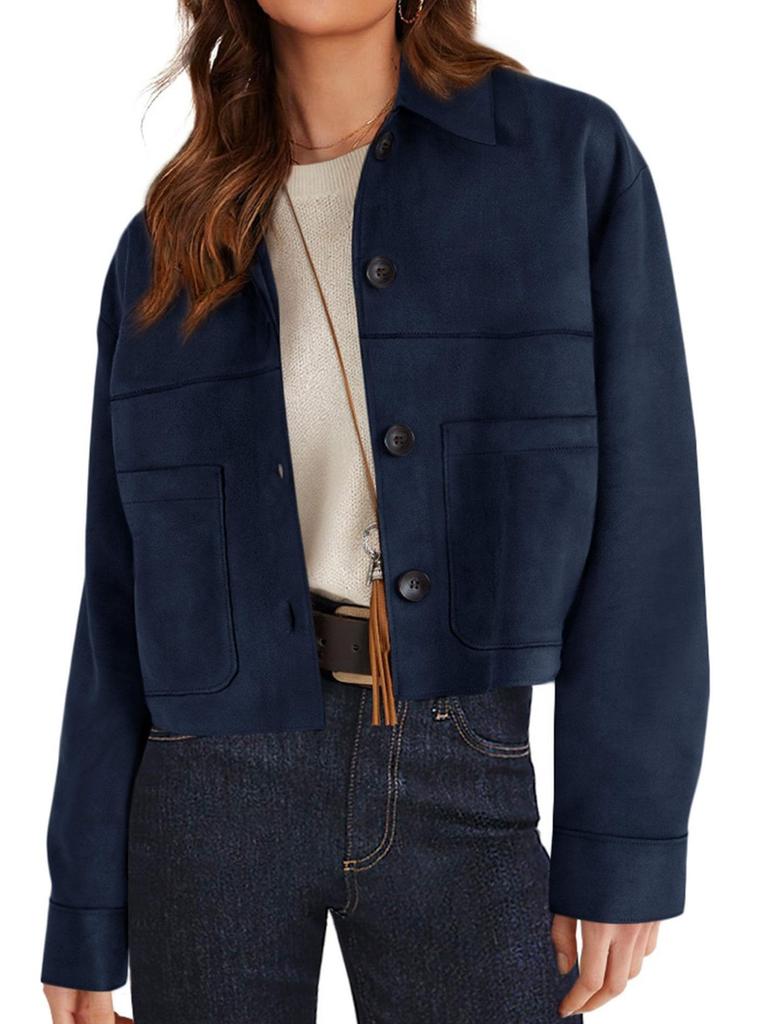 Damen Kunstlammfell Kurze Jacke Lässig Leicht Herbstmode Wintermantel Trendige Kleidung