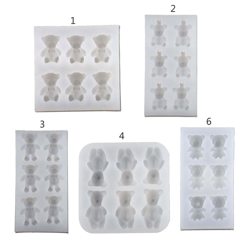 Bear Silicone Mold Fondant Molds For Cookie Decorating Bear Candle Molds For Candle Making Cake Decorating Molds