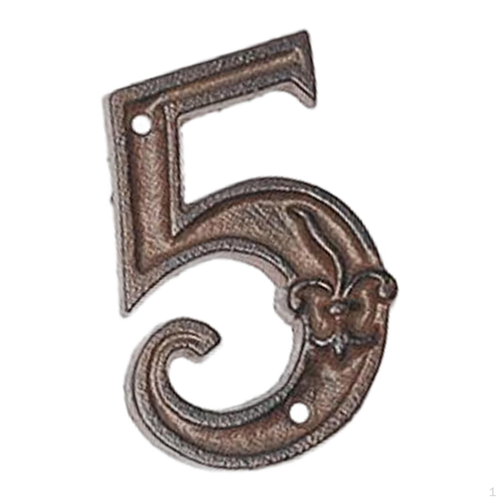 

Ефект Цифровий Номерний Знак на Двері Адреса Вулиця Номер Будинку Цифри Табличка на Двері для Вулиці, Будинку, Хати, C-5