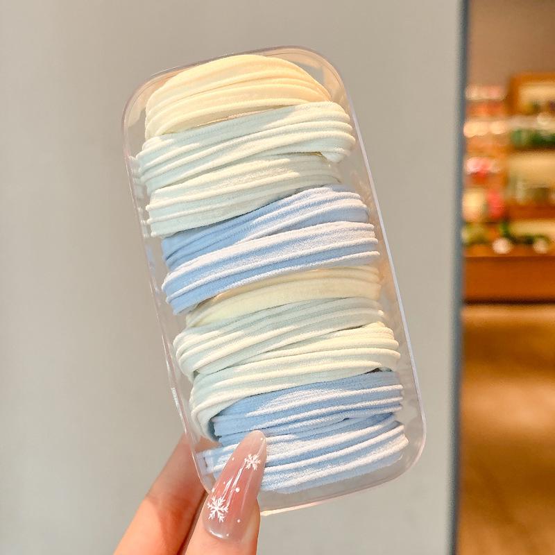 High Elasticity Durable Hair Tie - 2025 New Style Rubber Band with Leather Cover for High Ponytails