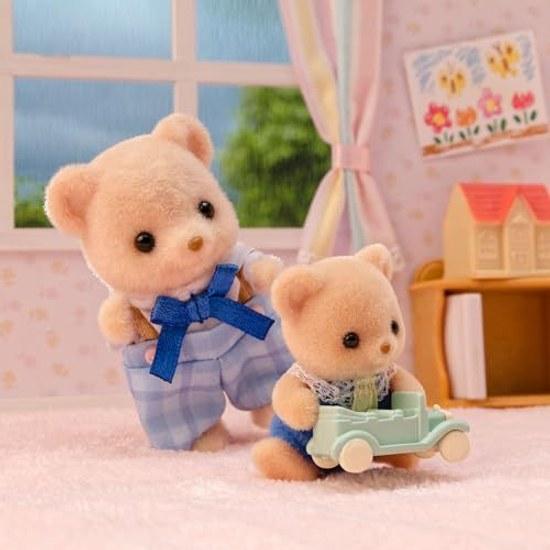Sylvanian Families Doll Biscuit Bear Family FS-59 ST Mark Certification 3 Years Older Toy Dollhouse EPOCH