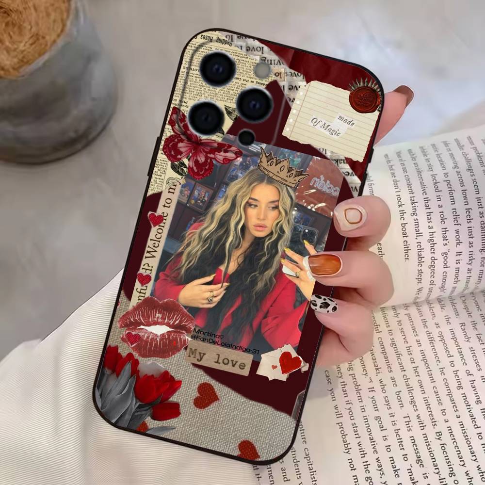 C-Cute Lola Singer I-Indigos Phone Case For iPhone 17, 16,15,14,13,12,11 Plus,Pro Max, Others Soft Black Cover iPhone16se4