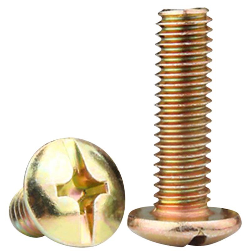 Ocynkowany żelazem Śruba Meblowa z Dużym Płaskim Łbem Krzyżowym - M5/M6/M8 Śruba z Łbem Grzybkowym