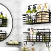 Stainless Steel Bathroom Shelf Set, Wall-mounted Wall Shelf Combination, Cosmetics Storage Rack, Kitchen Storage Rack