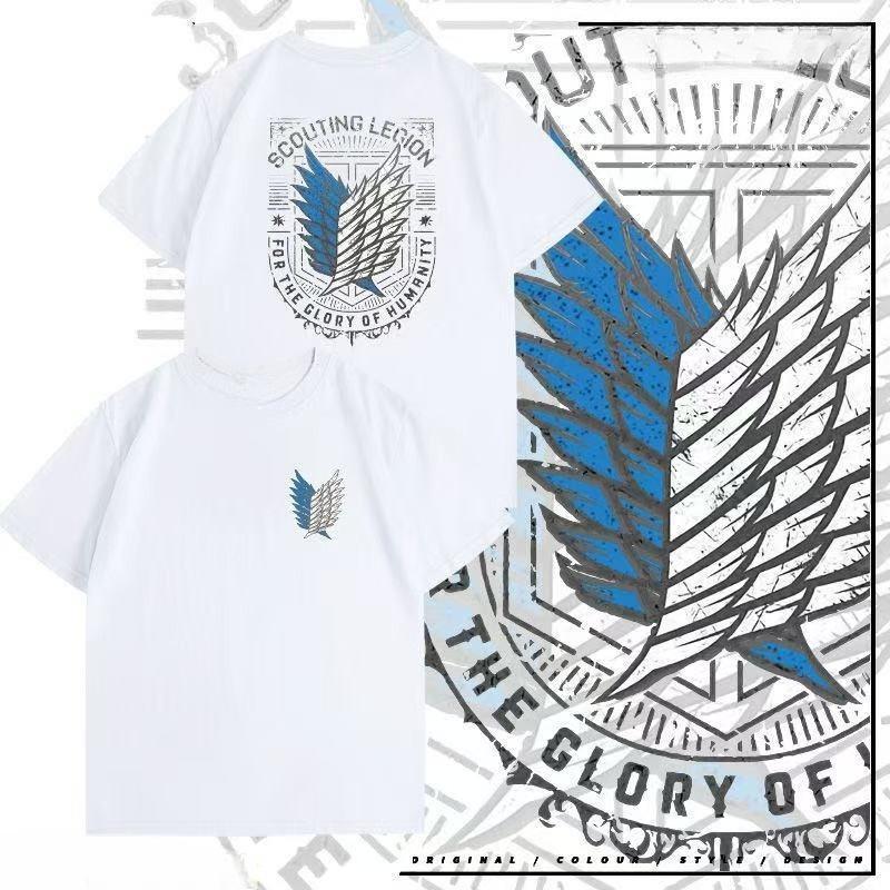 Attack On Titan Anime Oversize T-shirt Men Women Short Sleeve Casual Tee Cotton Unisex Streetwear Cosplay Harajuku Tops Y2k