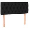 Vidaxl Continental Bed With Mattress, Black, Fabric, 100X200 Cm