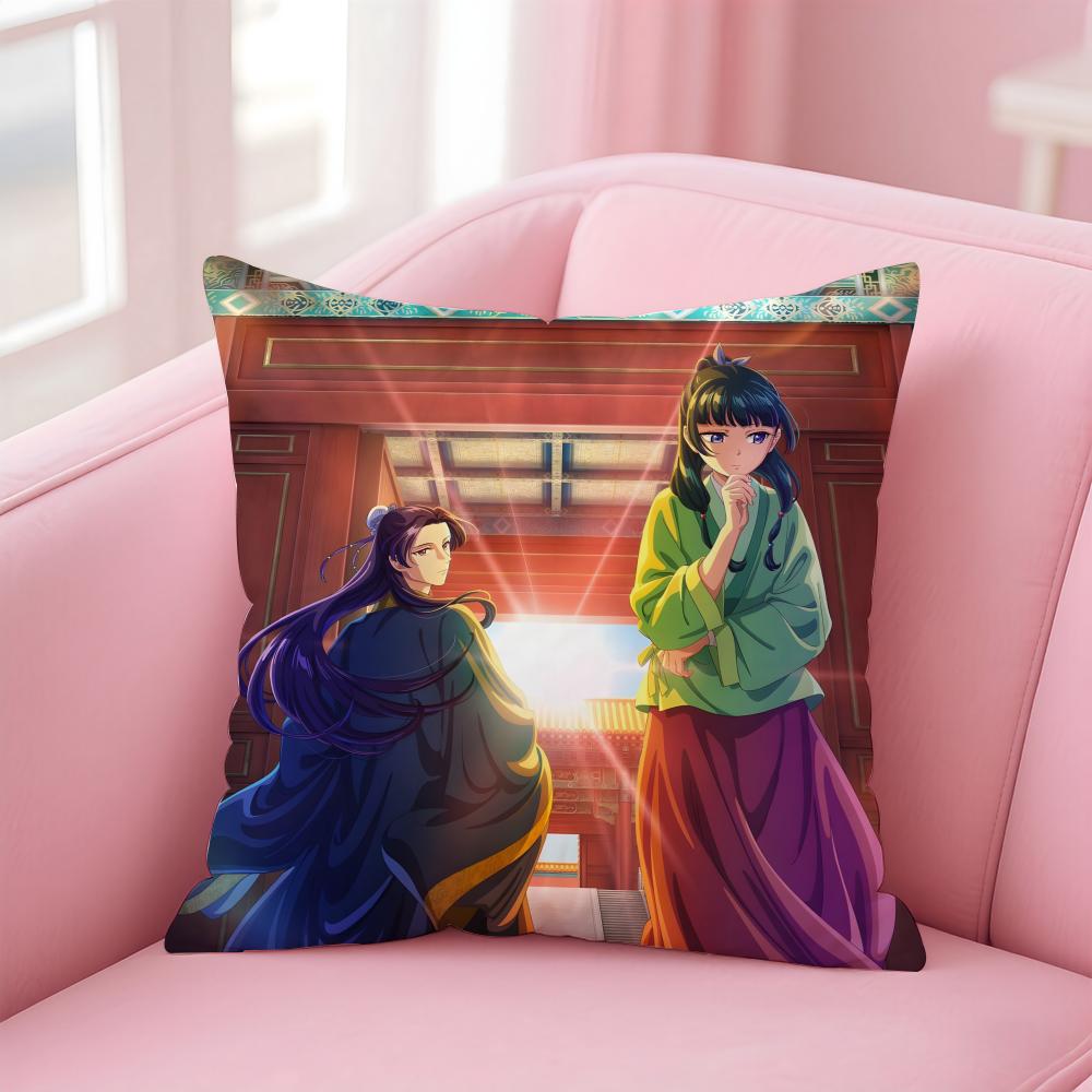 Anime Healing The AApothecary DDiaries Cushion Cover Pillow Case Soft Skin Friendly Fabric Comfort  Concealed Zipper