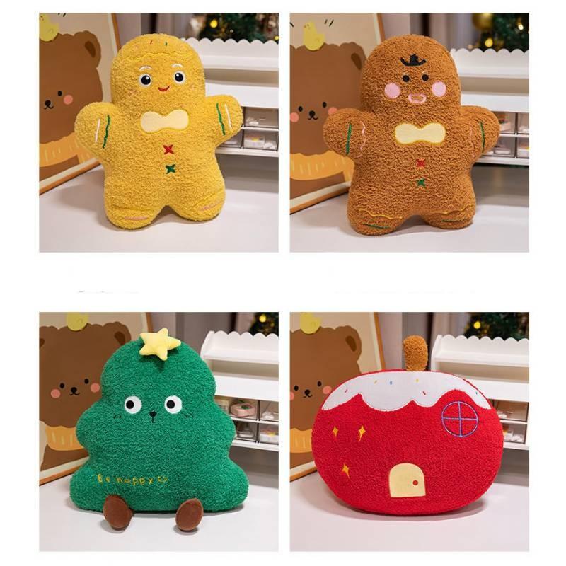 Cartoon Tree Christmas Gingerbread Man Apple Plush Toy Girl Sofa Gift Decoration