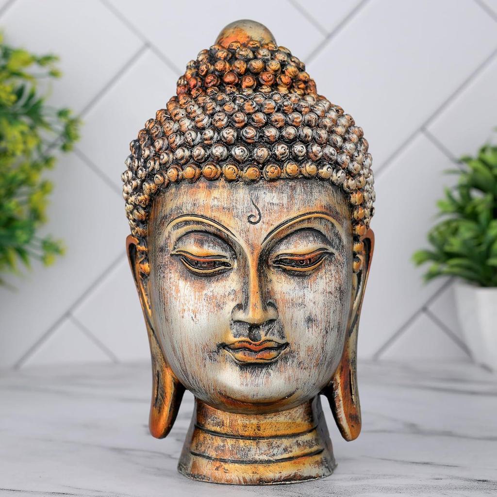 New Face Head Buddha Statue Showpiece Idol Home Decor Items for Living Room and Gifts