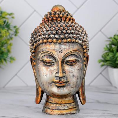Latest  Face Head Buddha Statue Showpiece Idol Home Decor Items for Living Room and Gifts