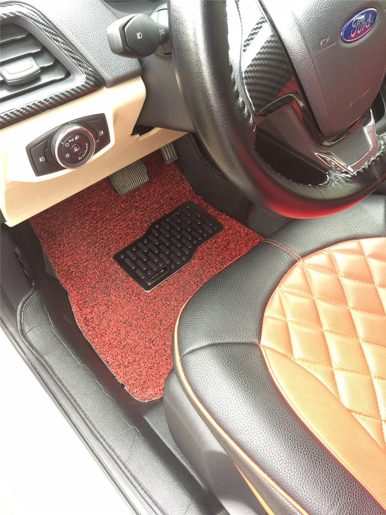 Universal Car Truck Floor Mats Stainless Steel Heel Plate Pedal  Carpet Pad Plat