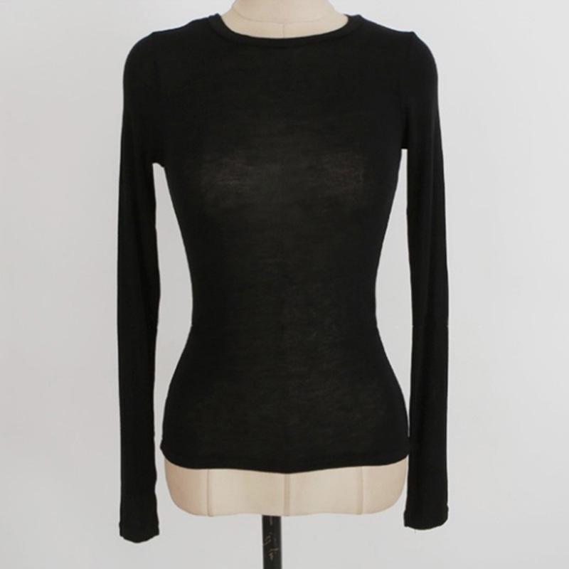 

Футболка Spring Beige Sheer Slim Fit с длинным рукавом One size