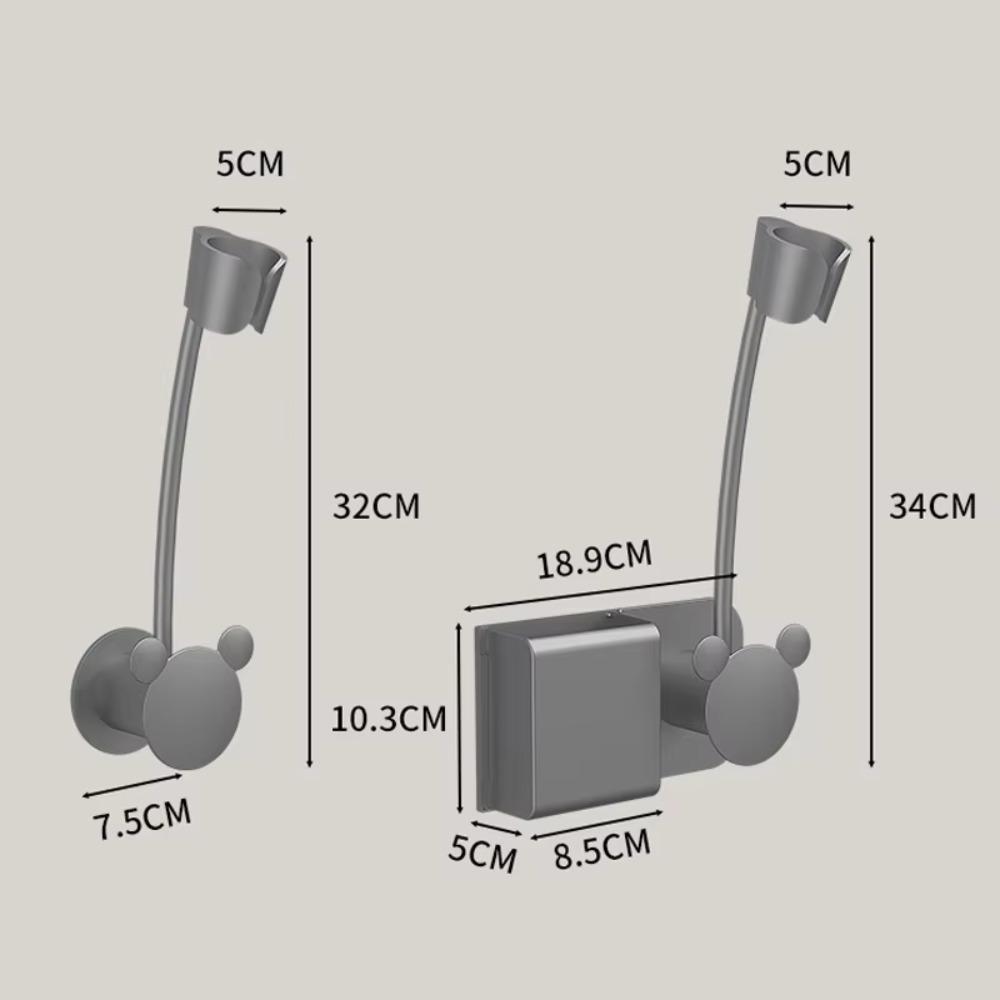 Free Hands Hairdryer Storage Rack Wall-mounted Air Duct Storage Rack Hair Dryer Organizer  Bathroom