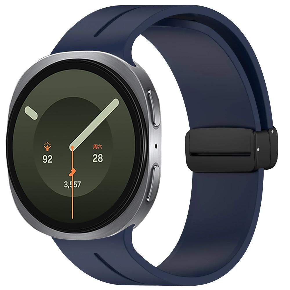 Silicone Strap for Samsung Galaxy Watch 8/9 40mm 44mmm Magnetic Buckle Metal Replacement Wristband Galaxy Watch 8 Classic 46mm