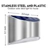 8-Pack Solar LED Garden Fence Lights - Wireless, Waterproof Wall/Patio Outdoor Security Lamps