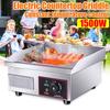 1500W Stainless Steel Countertop Griddle Flat Top Commercial Restaurant Grill Electric Heating Griddle