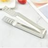 Tea Bag Clip Stainless Steel Thickened Lemon Tweezer Ice Sugar Barbecue Clip Home Kitchen Gadget Teaware Tong Squeezer Food Clip