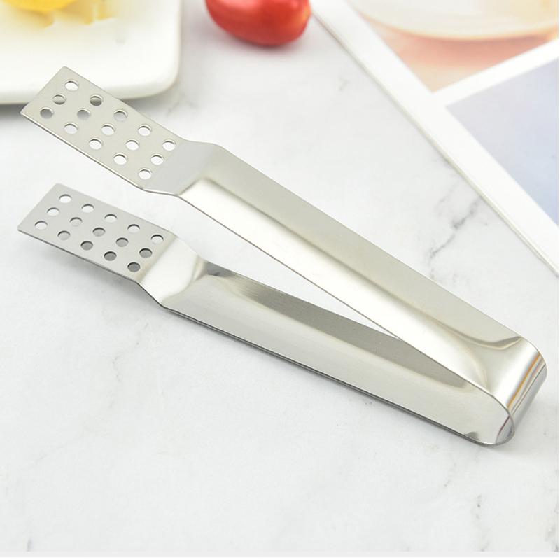 Tea Bag Clip Stainless Steel Thickened Lemon Tweezer Ice Sugar Barbecue Clip Home Kitchen Gadget Teaware Tong Squeezer Food Clip