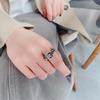 New Bohemian Simple Fashion Fortune Cat Size Adjustable Ring