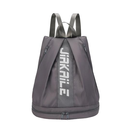 Rucksack, Sporttasche mit Schuhfach, verstellbarer Schultergurt, Reißverschluss, großes Fassungsvermögen, Seesack, tragbare Outdoor-Sport-Reisetasche