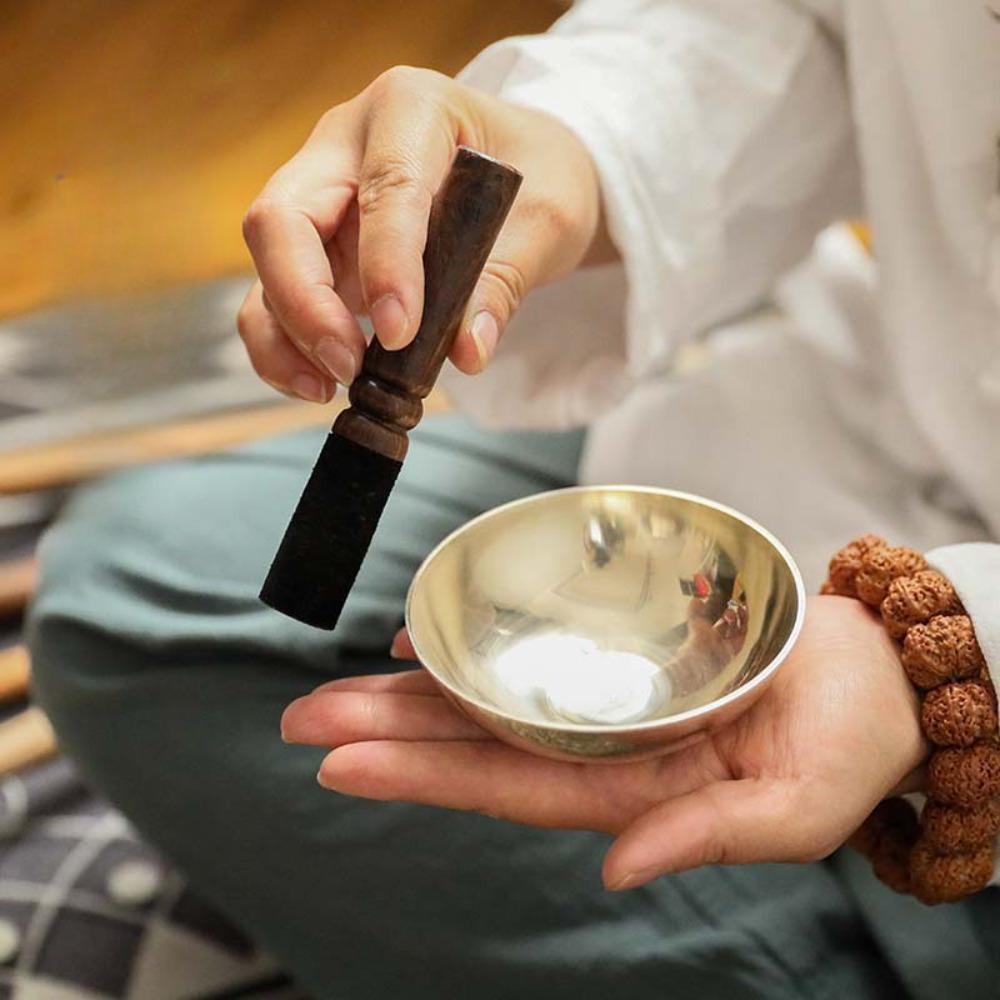 Nepal Copper Singing Bowl Handmade Healing 10cm Yoga Meditation Tibetan Miniature Singing Bowls Sound Therapy Massage Percussion Instruments