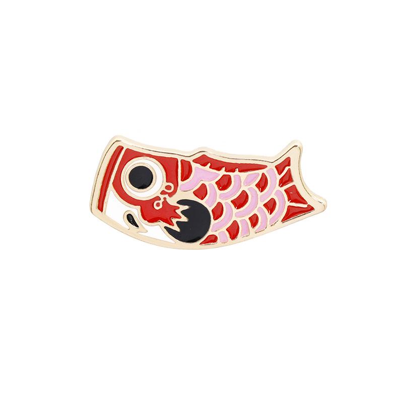 

Fashion Jewelry Cartoon Animal Brooch Creative Cute Color Carp Brocade Brooch Gift Brooch Carp fancy carp brooch красный