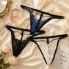 Low Waist Lace Triangle Panties Mesh Transparent Lace Thong Date Night T-back Briefs  Anniversary