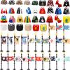 MOC Mittelalterliche Flagge Burg Serie Bausteine Figuren Zubehör Löwe Adler Altes Rom Burg Ritter Umhang Steine Spielzeug Geschenk