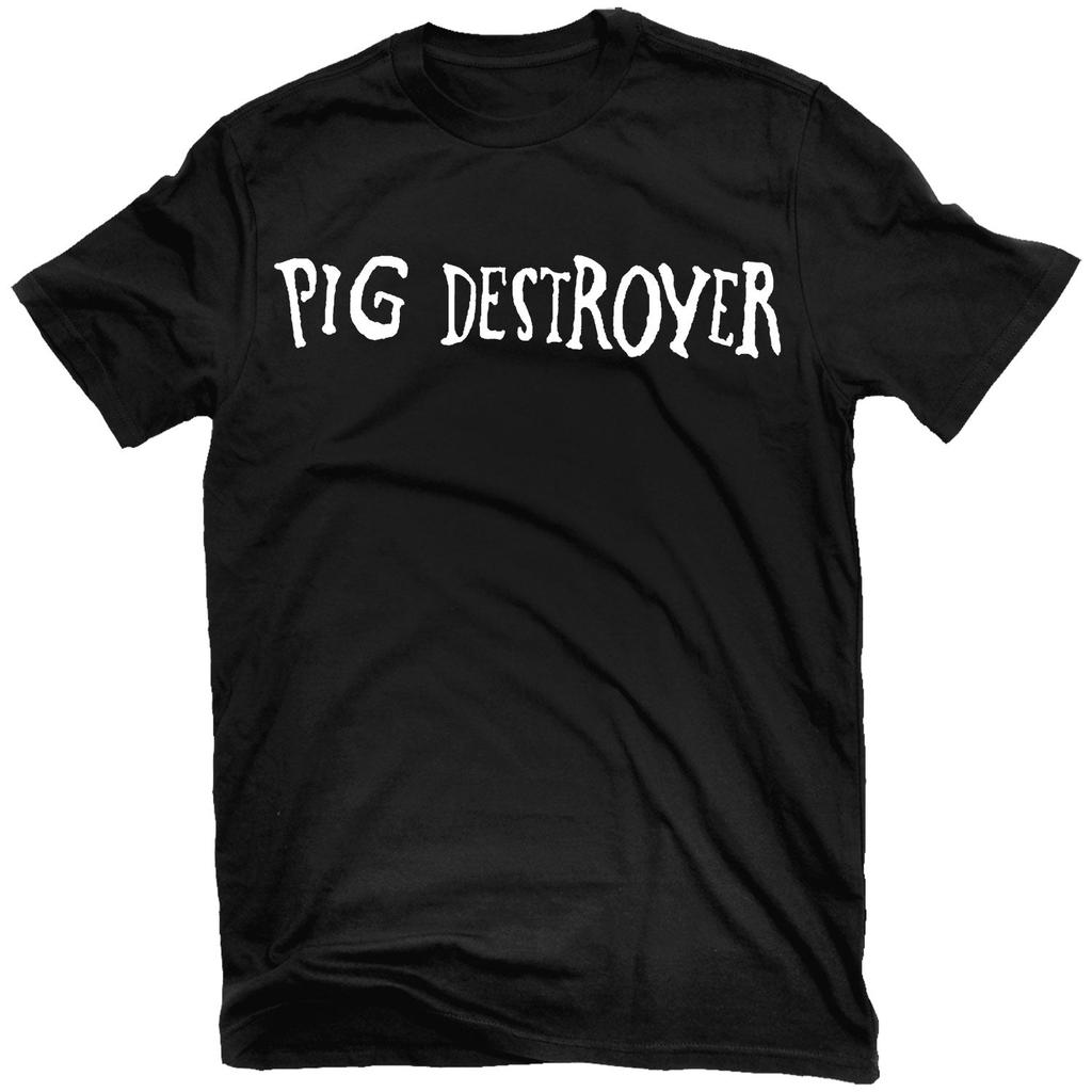 Jef Whitehead Design Pig Destroyer Rock Band Graphic Tee  Cotton Round Neck Casual Unisex Tshirt Summer Top