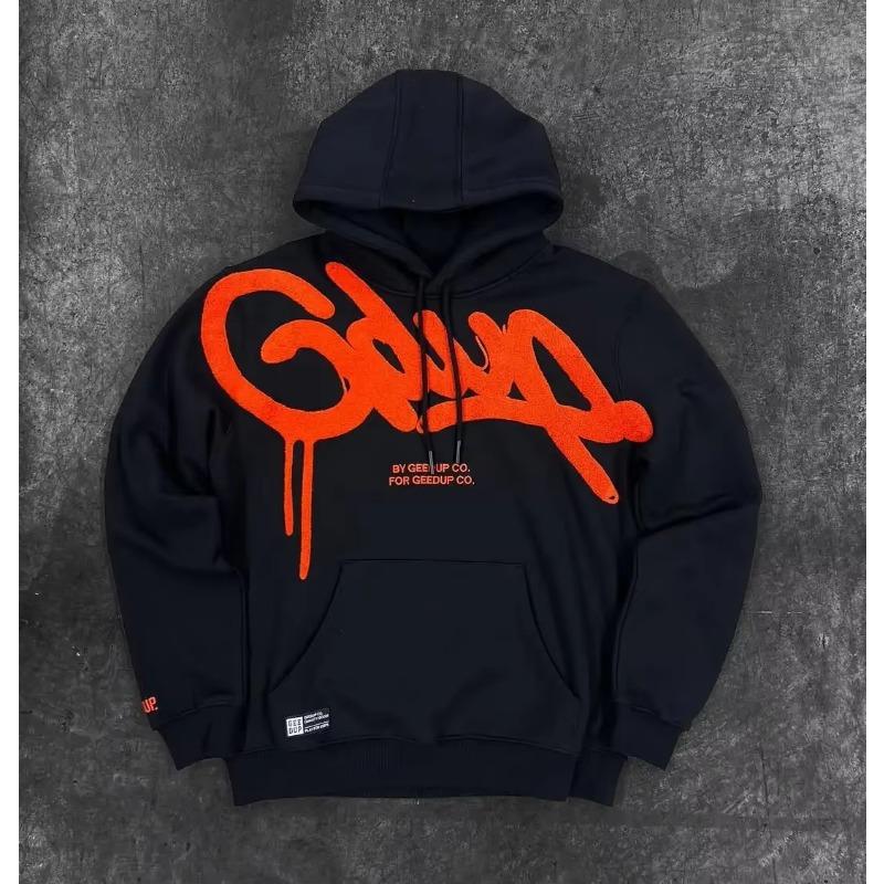 Hanorace Geedup Ușoare Australia High Street Hanorac Bărbați Îmbrăcăminte Hip-Hop Larg Supradimensionat Hanorac