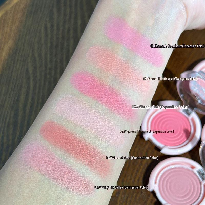 Suxi Meida Zhenyan Girl Vitality Blush - Long-lasting, Non-caking, Highlight & Brighten, Natural Blend, Single Shade.
