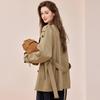 Bailuyu Retro Double-breasted Khaki Trench Coat