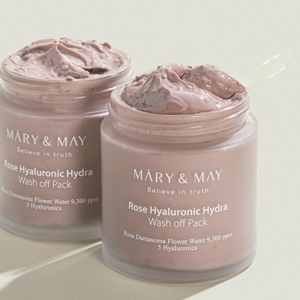 Mary&May Rose Hyaluronic Hydra Wash Off Pack 125g