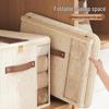 Tianshan Linen Double Window Zip Quilt Storage Box, Large