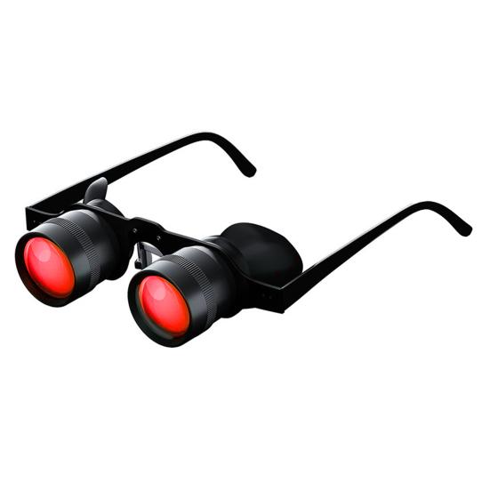 Outdoor Fishing Binoculars Glasses 10X Zoom Magnification Adjustable Hands-Free Portable Bird Watching Theater Concert Binocular Telescope
