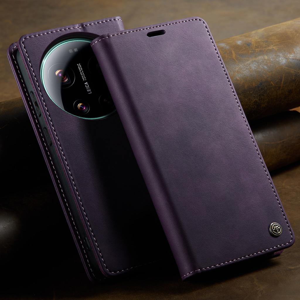CaseMe Luxury Magnetic PU Leather Wallet Phone Case For Xiaomi 17 Ultra/17Ultra Shockproof Holder Pocket Cover For Xiaomi17Ultra
