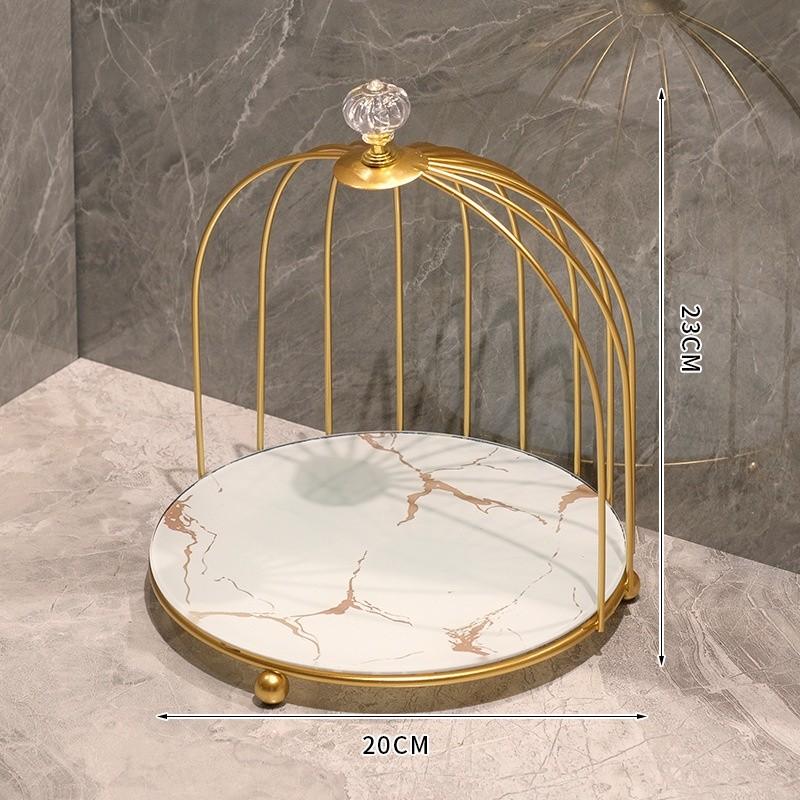 Desktop Box Toilet Lipstick Skin Care Display Stand Creative Bathroom Shelf Birdcage Cosmetic Storage Rack