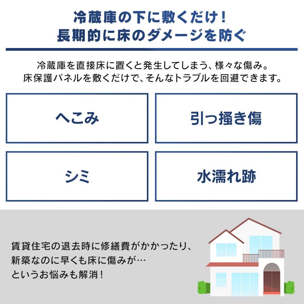 Iris Ohyama Covoraș pentru frigider Dimensiune SM Dimensiune aproximativă 67 x 67 cm Covoraș pentru congelator Compatibil cu orice producător New life 450-550L