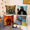 Father J-John Misty Pillow Case Home Dorm Chair Back Short Plush Double-Sided Printing Office Nap Time Cushion Cover