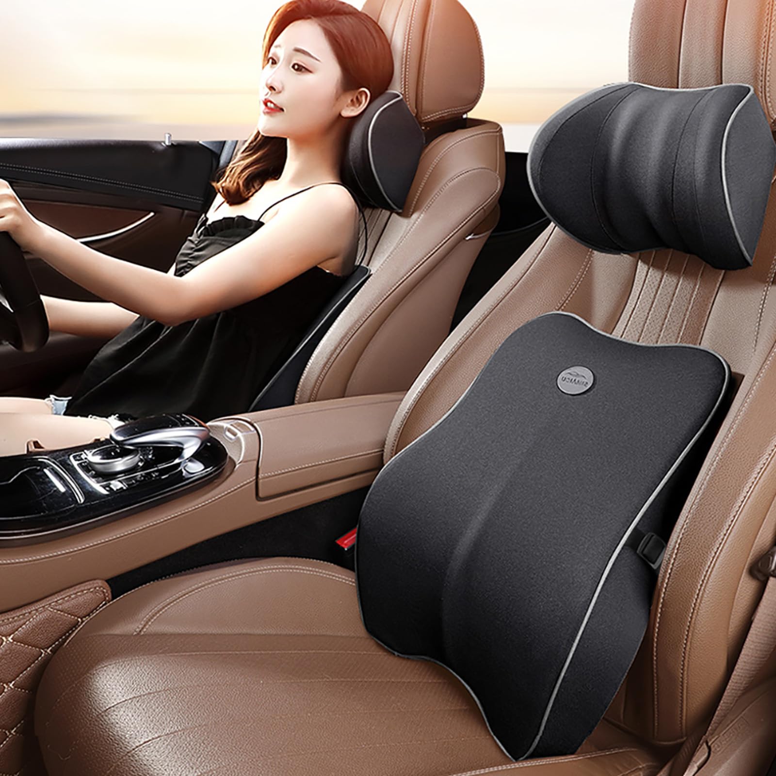 

в Тарзан Автомобильная Поясничная Поясничная Шейная Шея Автомобильная Боль в Пояснице 100D Память Поясничная Поясничная Эргономичная Патент Легко Для Долгого Вождения или Дома [Рекомендуемое]