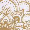 4 Pcs Gold Boho Mandala Wall Sticker PVC Wall Stickers Decor Half Mandala Wall Decal  Living Room