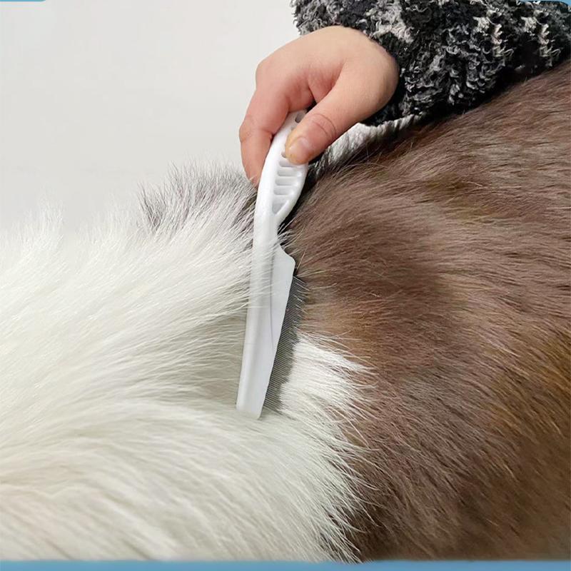 Pet Protection Flea Comb Stainless Steel Needle Comb for Small Cat Removal The Flea Toothed Comb Cat Accessories Grooming Tool