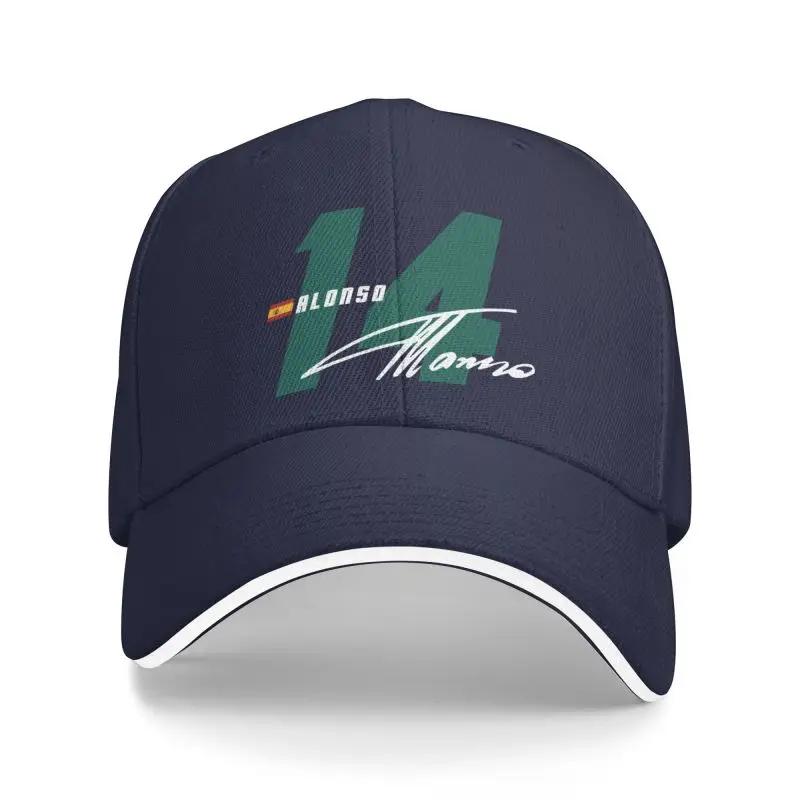 Custom Alonso 14 Signature Number Baseball Cap Unisex Women Breathable Sport Car Racing Dad Hat Outdoor