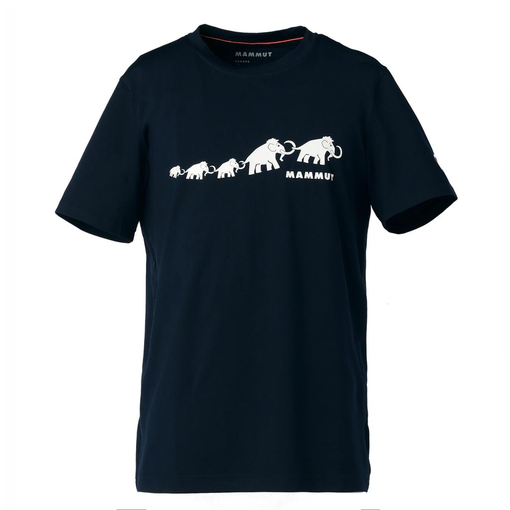 Mammut QD Logo Print T-Shirt, CE, Asian Fit, Men's, 1017-06340, Marine