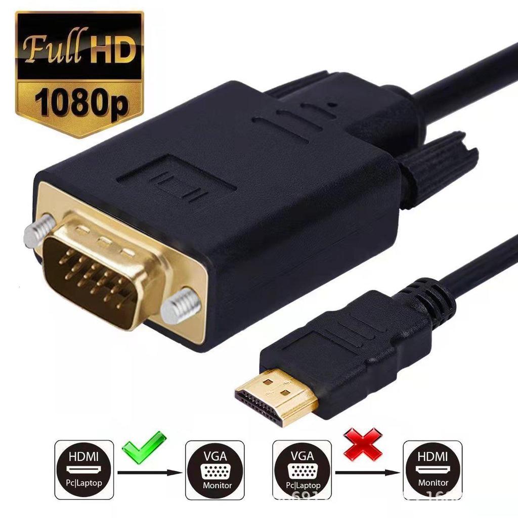 1.8m HDMI to VGA Cable for HDTV Video Connection