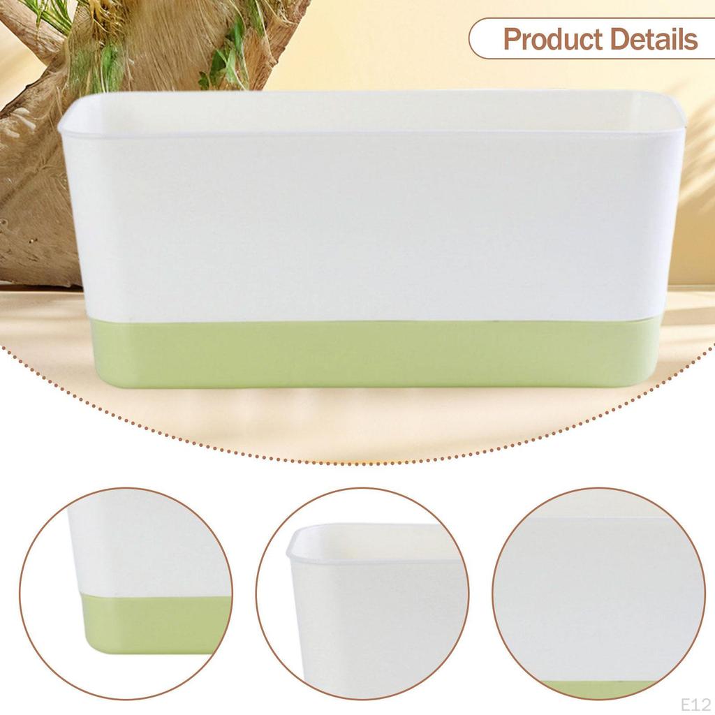 Compact Rectangle Planter for Indoor And Outdoor Vegetable Cultivation