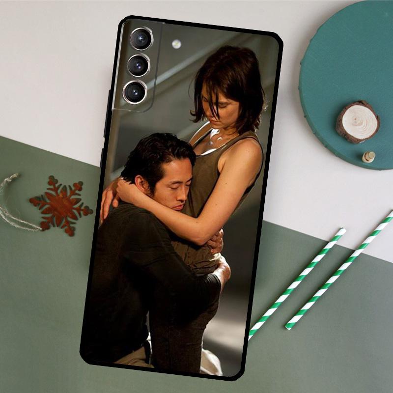 

Glenn Maggie The Walking Dead Phone Case For Samsung Galaxy S26 S23 Ultra S20 S21 S22 S24 S25 Plus S10 S25 FE Back Cover Galaxy S21 FE