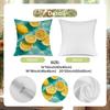 Lemon Slice Water Wave Digital Printing Pillow Cover Short Plush Suitable Living Rooms Bedrooms Sofas Throw Cushion Cover 4Pcs